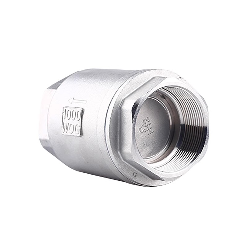 Female thread vertical check valve