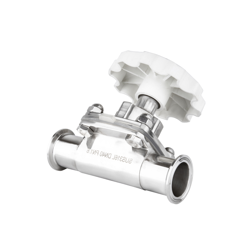 Sanitary manual Tri-clamp diaphragm valve with mirror finish polishing