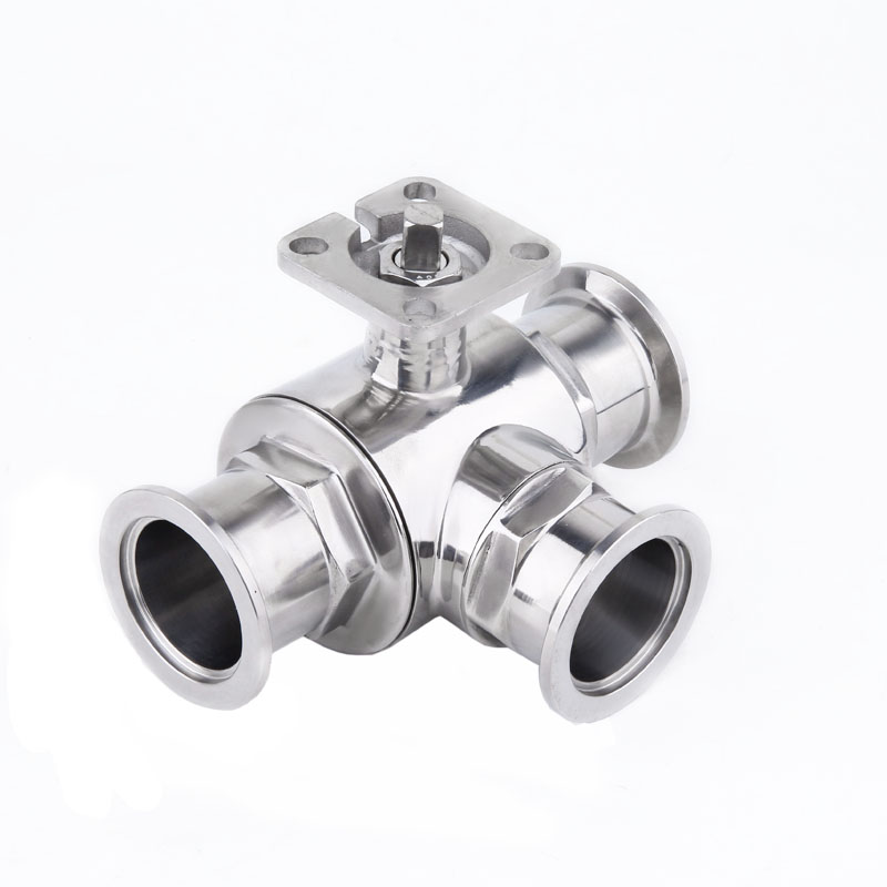 Platform Three-way Vacuum KF Ball Valve