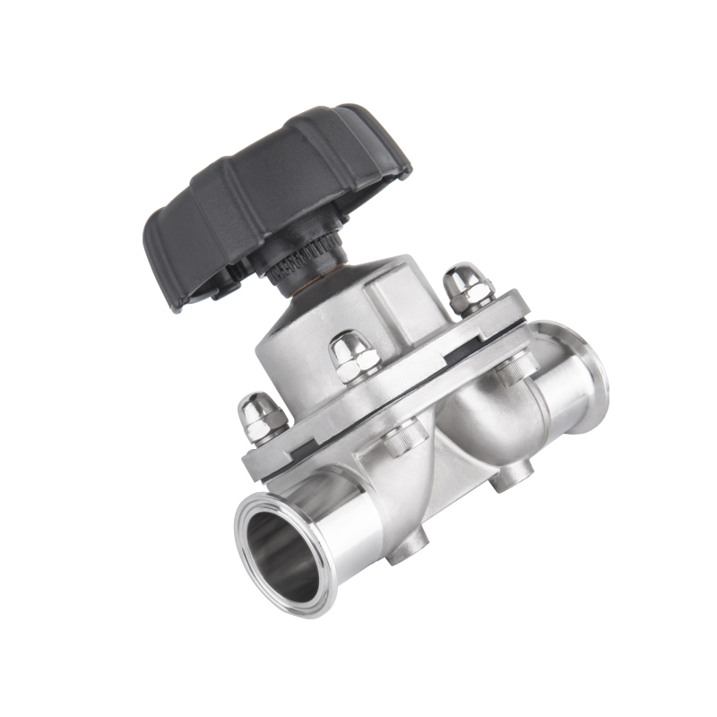 Sanitary manual Gemu Tri-clamp diaphragm valve with smooth inner surface polishing
