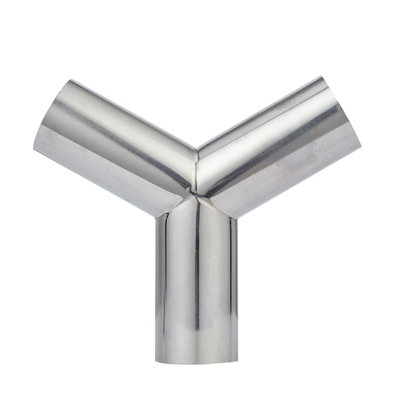 Welding Y-shaped three-way pipe