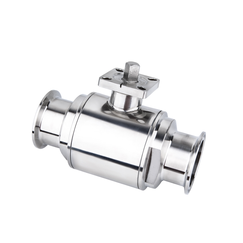 Sanitary-grade platform Tri-clamp forged ball valve