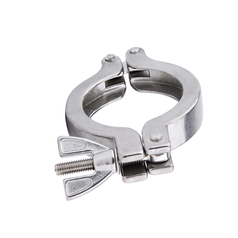 Stainless steel vacuum KF clamp